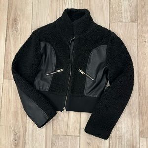 i am gia faux leather jacket